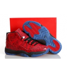 Air Jordan 11 Shoes 2014 Mens Bulls Burst Crack Red Black