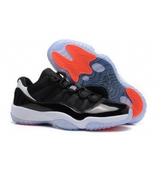 Air Jordan 11 Shoes 2014 Mens Low Black Orange