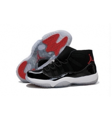 Air Jordan 11 Shoes 2015 Mens Black White Red