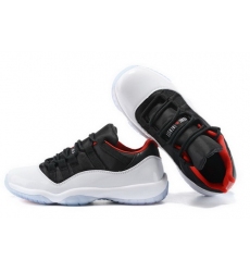 Air Jordan 11 Shoes 2015 Mens Low Black White Red