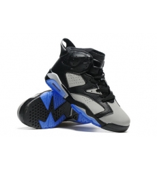 Air Jordan 6 Retro Men Shoes Black Blue