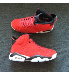 Air Jordan 6 Retro Red Deer Skin Men Shoes