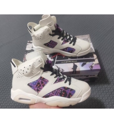 Air Jordan 6 Retro White Purple Men Shoes