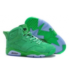 Air Jordan 6 Shoes 2015 Mens Anti Fur All Green