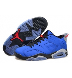 Air Jordan 6 Shoes 2015 Mens Low Blue Black