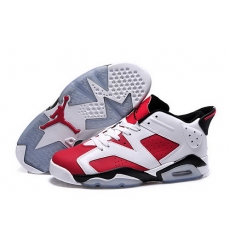 Air Jordan 6 Shoes 2015 Mens Low White Red Black