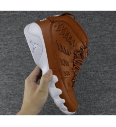 Air Jordan 9 Baseball Glove Brown Leather Men Shoes