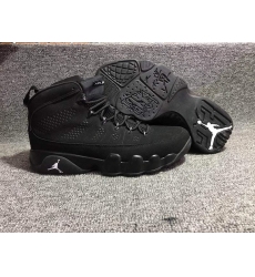 Air Jordan 9 Retro Full Black Men Shoes