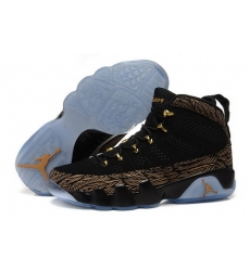 Air Jordan 9 Shoes 2015 Mens Black Gold