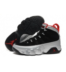 Air Jordan 9 Shoes 2015 Mens Black Silver Red