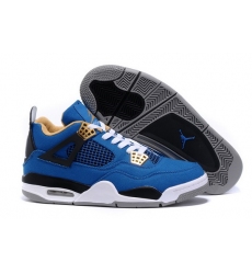 Air Jordan 4 Cloth Men Shoes Blue