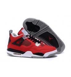 Air Jordan 4 Cloth Men Shoes Red