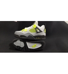 Air Jordan 4 Retro Grey Light Green Men Shoes