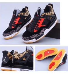 Air Jordan 4 Retro Leopard Print Men Basketball Shoes