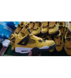 Air Jordan 4 Retro Yellow 2019 New Design Men Shoes