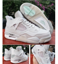 Men Air Jordan 4 Retro X off 2020 Shoes All White