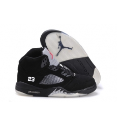 Air Jordan 5 Men Shoes Black White