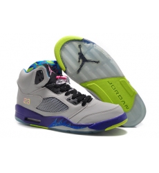 Air Jordan 5 Men Shoes Gray Purple
