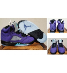 Air Jordan 5 Retro Men Shoes Purple Grape