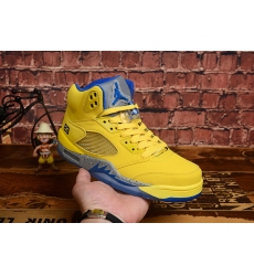 Air Jordan 5 Retro New Yellow Men Shoes