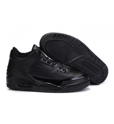 Air Jordan 3 Men Burst Shoes All Black