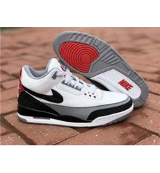 Air Jordan 3 Retro Black Big Nike Logo Men Shoes