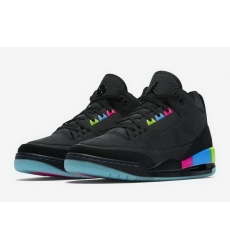 Air Jordan 3 Retro Black Rainbow Men Shoes