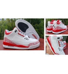 Air Jordan 3 Retro White Red Men Shoes