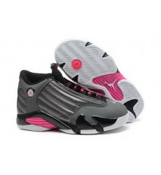 Air Jordan 14 Shoes 2015 Womens Grey Pink