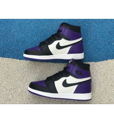 Air Jordan 1 Court Purple Women Shoes