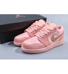 Air Jordan 1 Retro Pink Low Cut Women Shoes