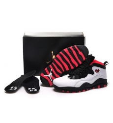 Air Jordan 10 Shoes 2015 Womens Bulls Over Broadway White Black Red