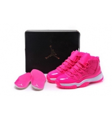 Air Jordan 11 Shoes 2015 Womens Pink White