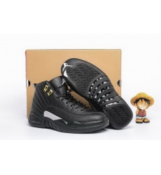 Air Jordan 12 Retro Women Shoes Black