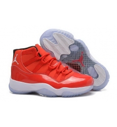 Girls Air Jordan 11 GS Carmelo Anthony PE Red White Women Shoes
