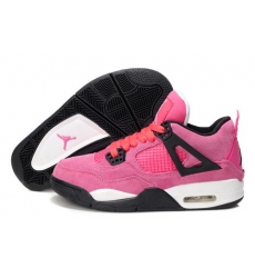 Air Jordan 4 Shoes 2013 Womens Anti Fur Pink Black