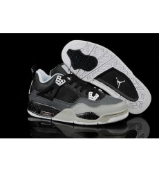 Air Jordan 4 Shoes 2013 Womens Black Grey White