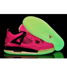 Air Jordan 4 Shoes 2013 Womens Night Light Pink Black