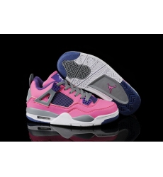 Air Jordan 4 Shoes 2013 Womens Pink Grey Purple