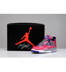 Air Jordan 4 Shoes 2013 Womens Pink Purple Grey