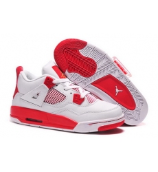 Air Jordan 4 Shoes 2014 Womens Lovers Shoes White Red