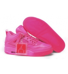 Air Jordan 4 Shoes 2015 Womens All Pink
