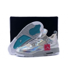 Air Jordan 4 Shoes 2015 Womens Eggs Silver Grey