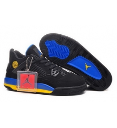 Air Jordan 4 Shoes 2015 Womens Shanghai Villa Black Blue