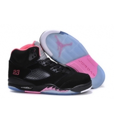 Air Jordan 5 Shoes 2013 Womens Grade AAA Black Pink