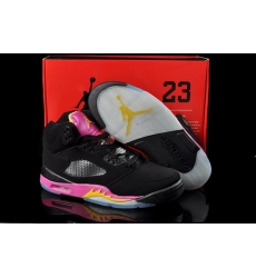 Air Jordan 5 V Shoes 2013 Womens DMP Edition Black Pink