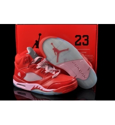 Air Jordan 5 V Shoes 2013 Womens DMP Edition Red Pink