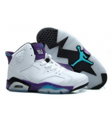 Air Jordan 6 Shoes 2014 Womens White Purple
