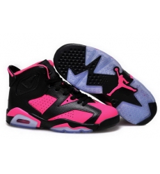 Air Jordan 6 Shoes 2015 Womens Black Pink