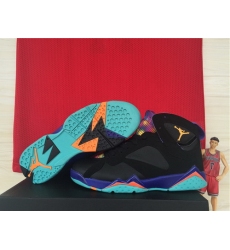 Air Jordan 7 Shoes 2015 Womens Black Blue Orange